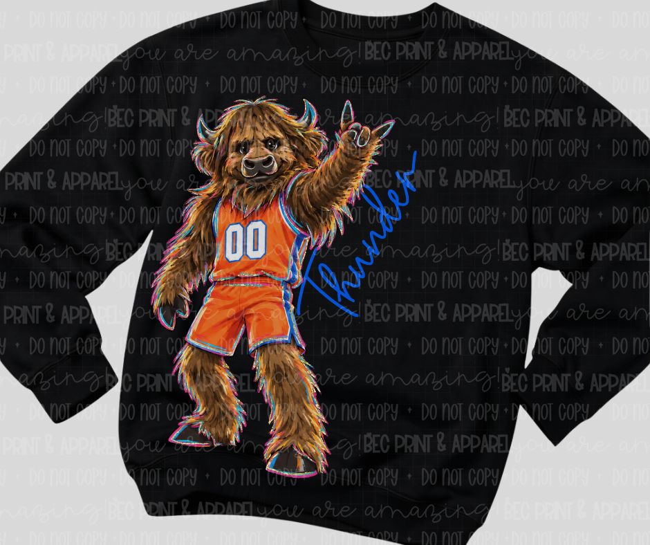 Thunder (Rockin NBA Mascot) - DTF