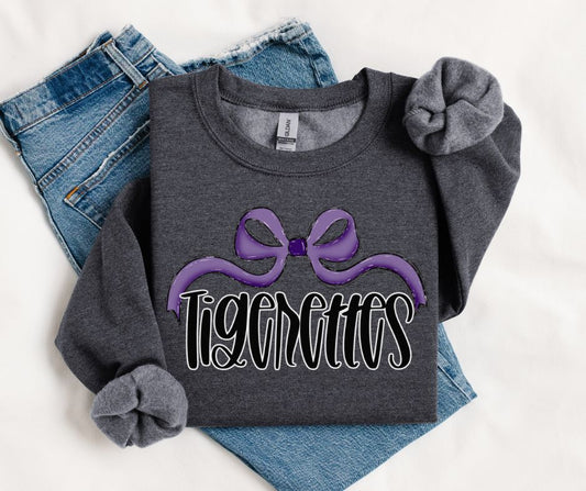 Tigerettes (Purple Bow) - DTF