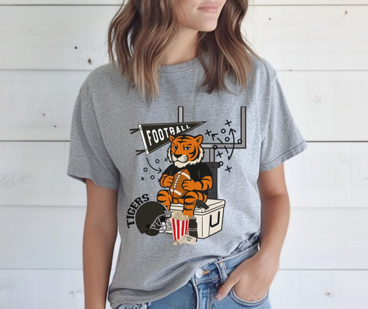 Tigers - Mascot Helmet (Tailgate Doodle Mascots) - DTF