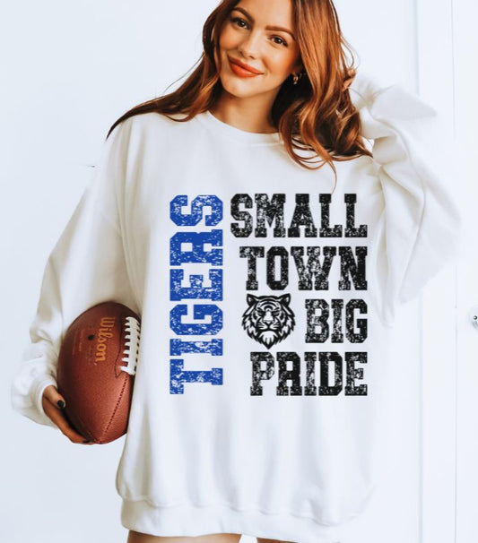 Tigers - Royal Blue (Small Town Big Pride Mascots) - DTF