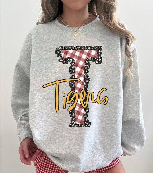 Tigers - Maroon/Yellow Gold (Daisy Ruffle Mascot) - DTF