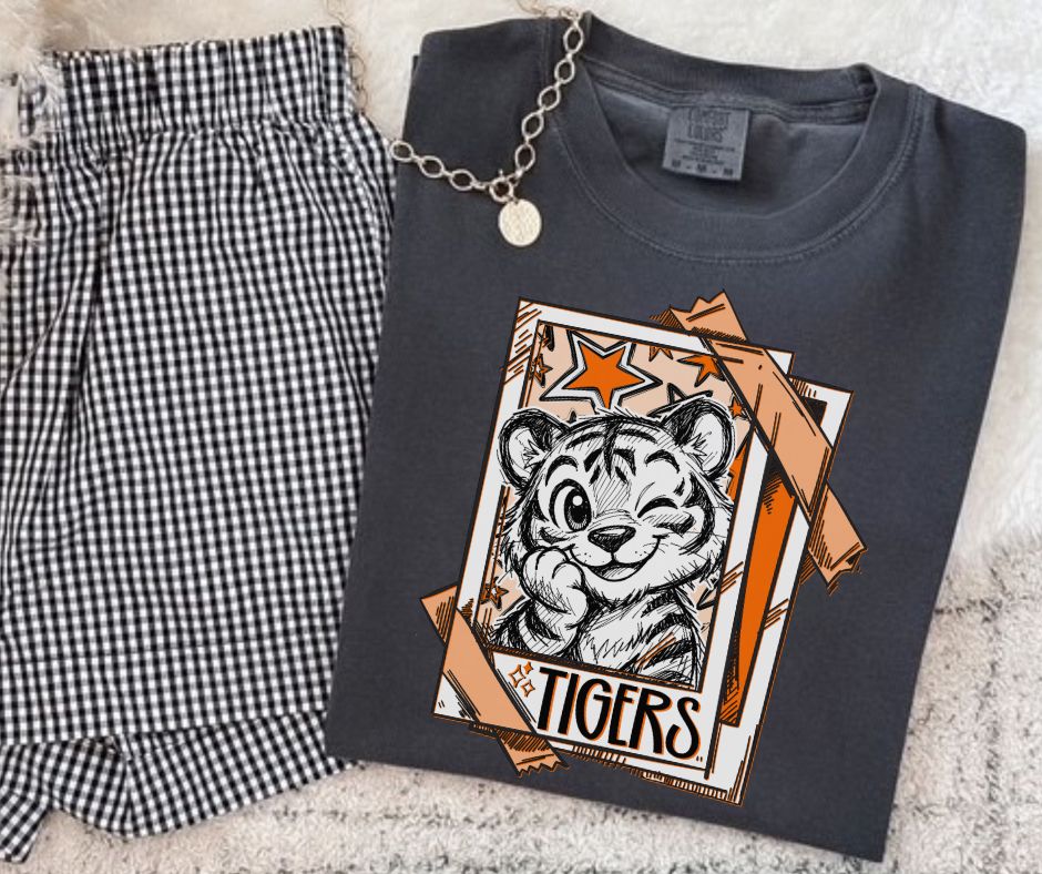 Tigers - Orange (Cutie Patootie Mascots) - DTF