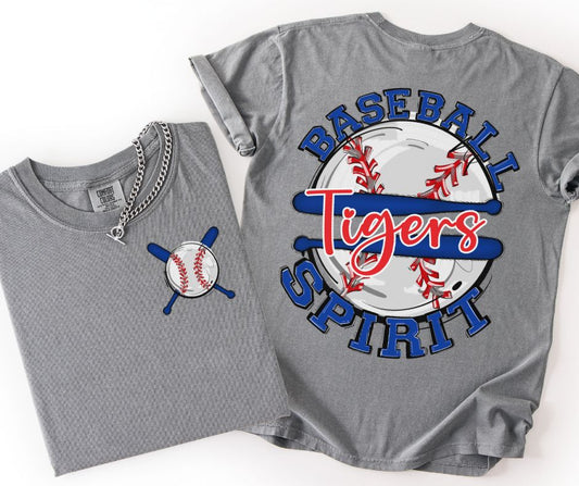 Tigers - Royal Blue/Red (Baseball Spirit Mascots) - DTF