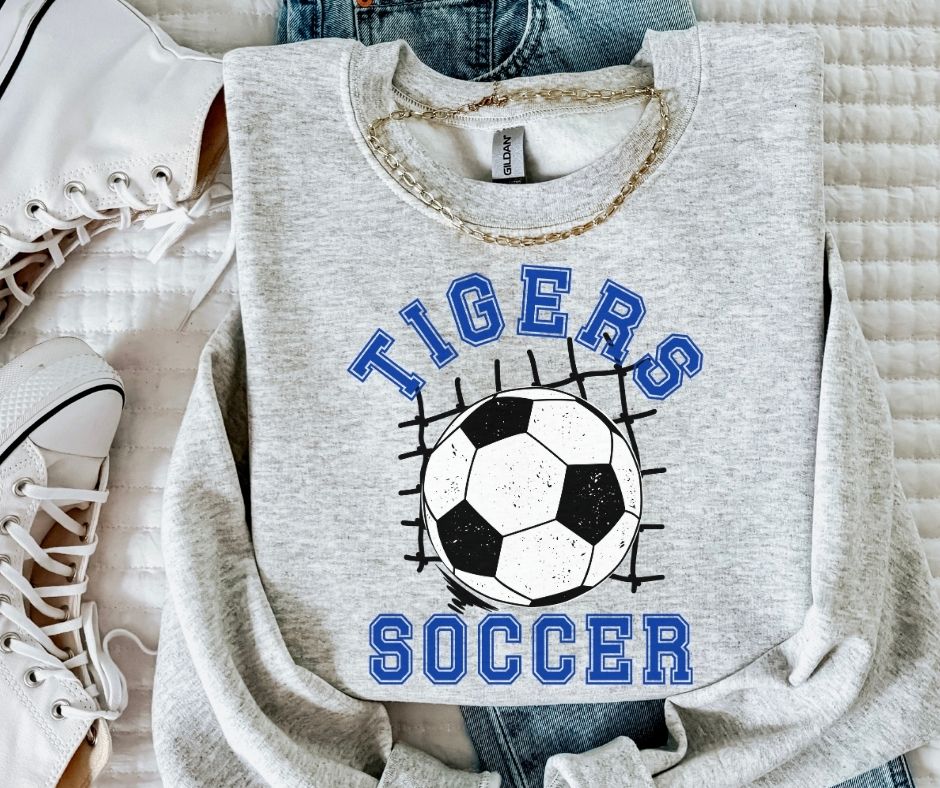Tigers (Soccer Grunge Mascot) - DTF