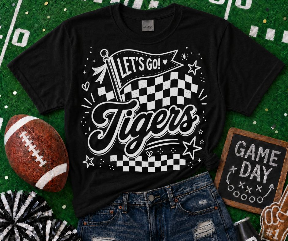 Tigers (Lets Go Doodle Check Mascot) - DTF
