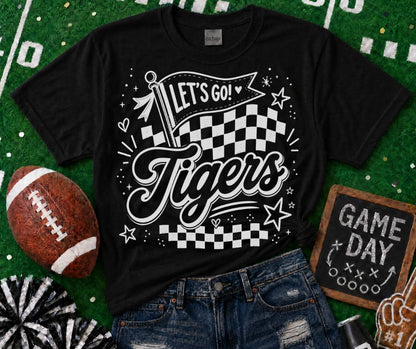 Tigers (Lets Go Doodle Check Mascot) - DTF