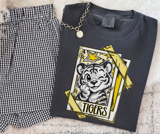 Tigers - Yellow (Cutie Patootie Mascots) - DTF