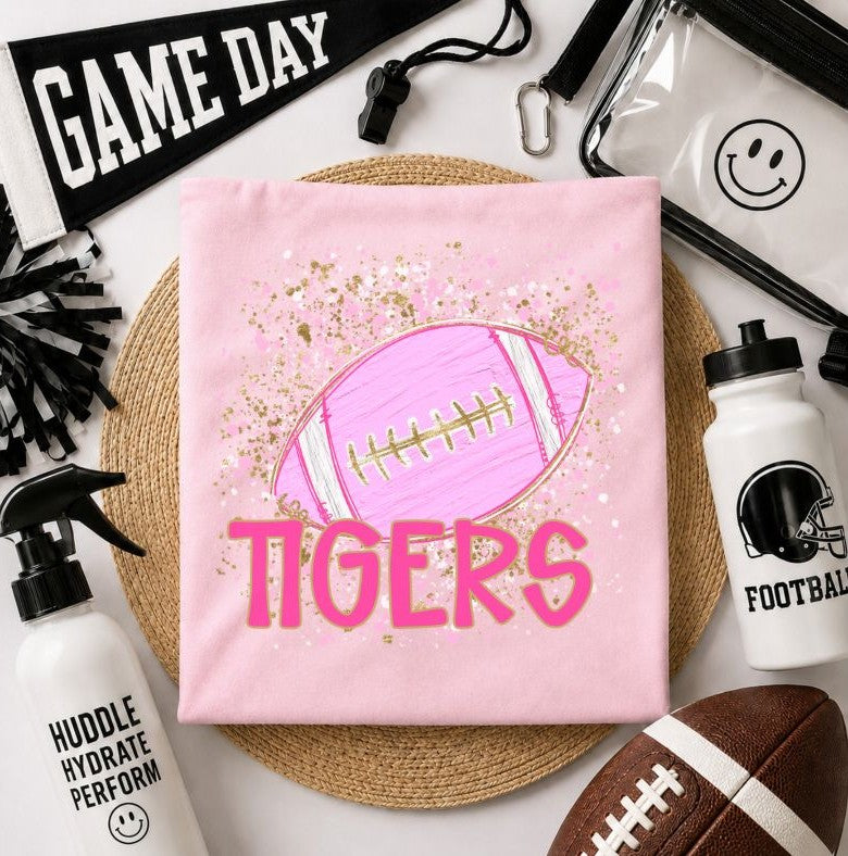 Tigers (Pink Splatter Mascot) - DTF