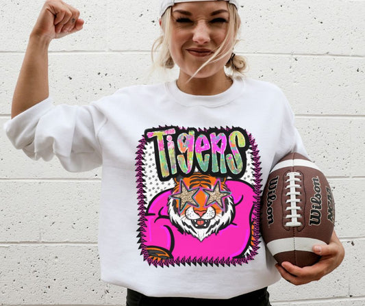 Tigers (Pink Jersey Mascots) - DTF