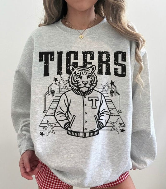 Tigers (Basketball Letterman Mascot) - DTF