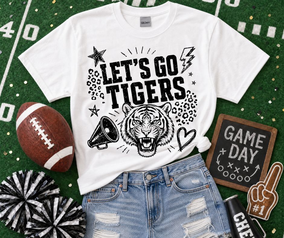 Tigers (Lets Go Doodle Leopard Mascot) - DTF
