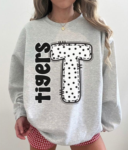 Tigers (Polka Dotted Letter Mascots) - DTF