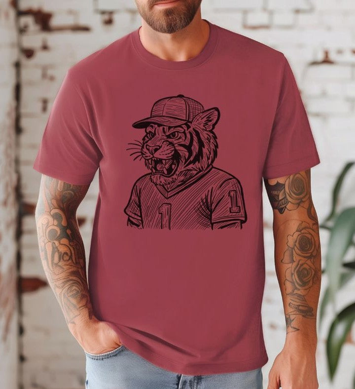 Tiger (Sketched Jersey Mascot) - DTF