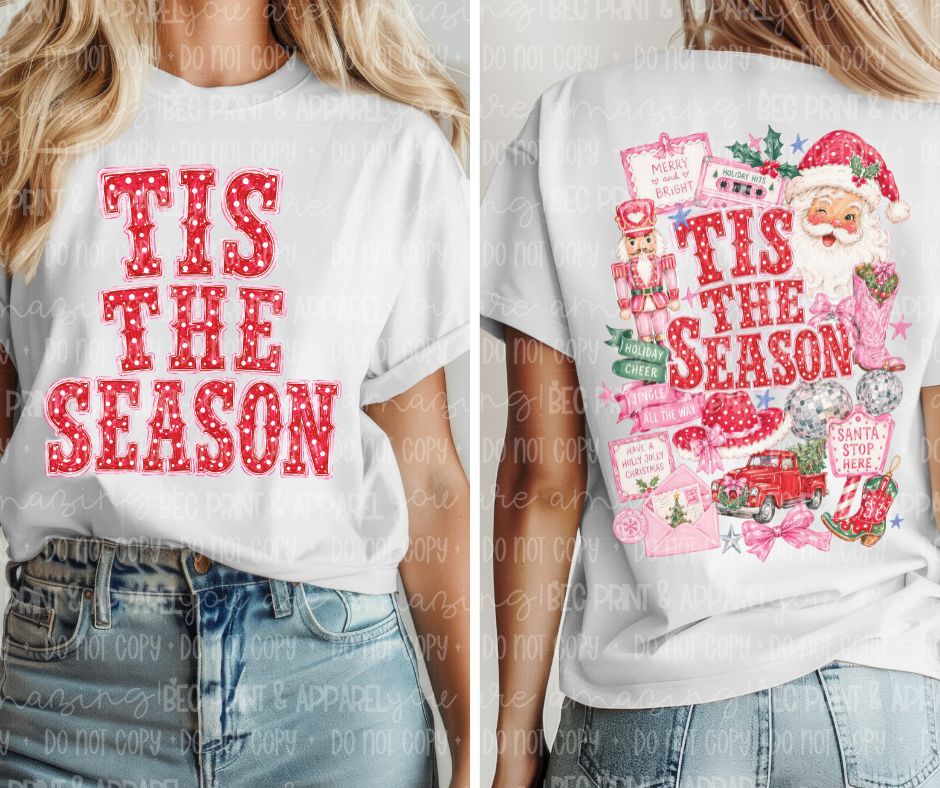 Tis the Season Collage (2-in-1 front/back transfer) - DTF