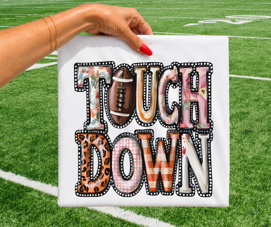 Touchdown (mixed media with border) - DTF