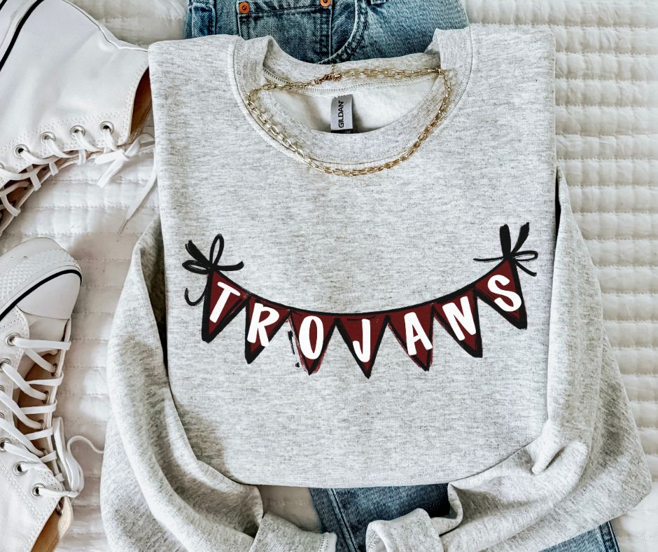 Trojans - Maroon (Spirit Pennants) - DTF