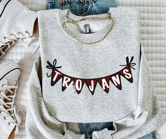 Trojans - Maroon (Spirit Pennants) - DTF