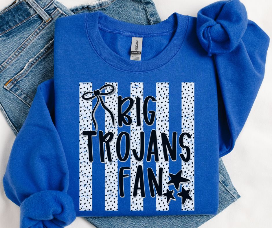 Trojans (Dottie Stripes Mascot) - DTF