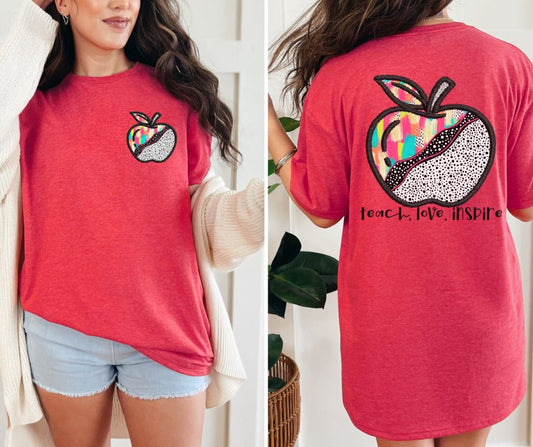 Teach Love Inspire (2-in-1 front/back design) - DTF