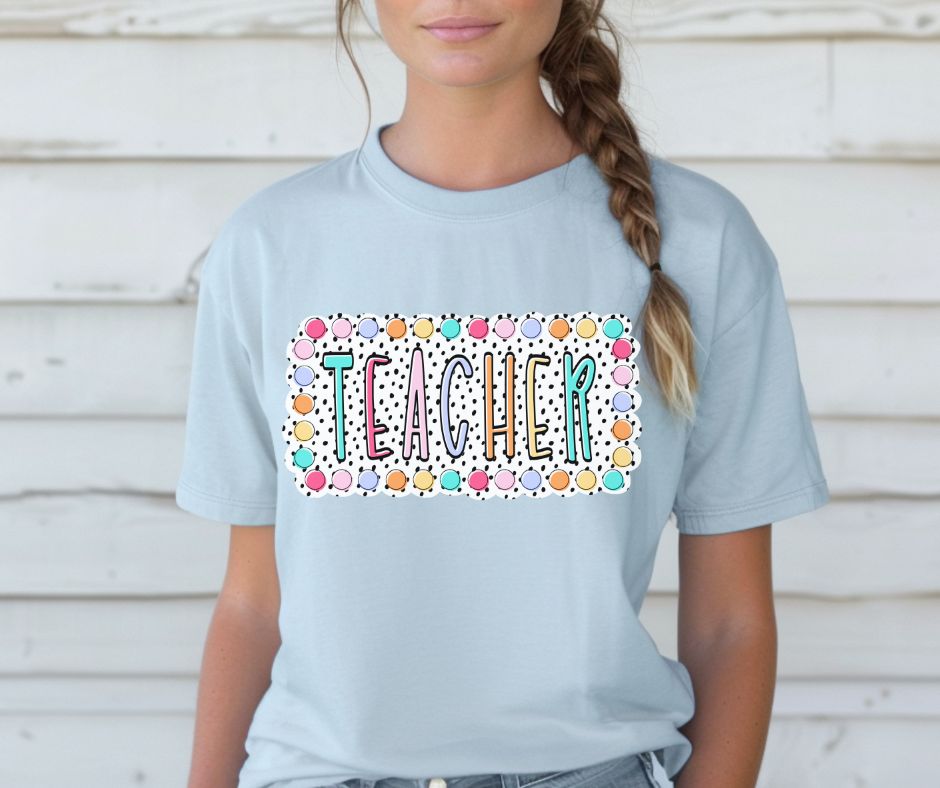 Teacher (Happy Dots) - DTF