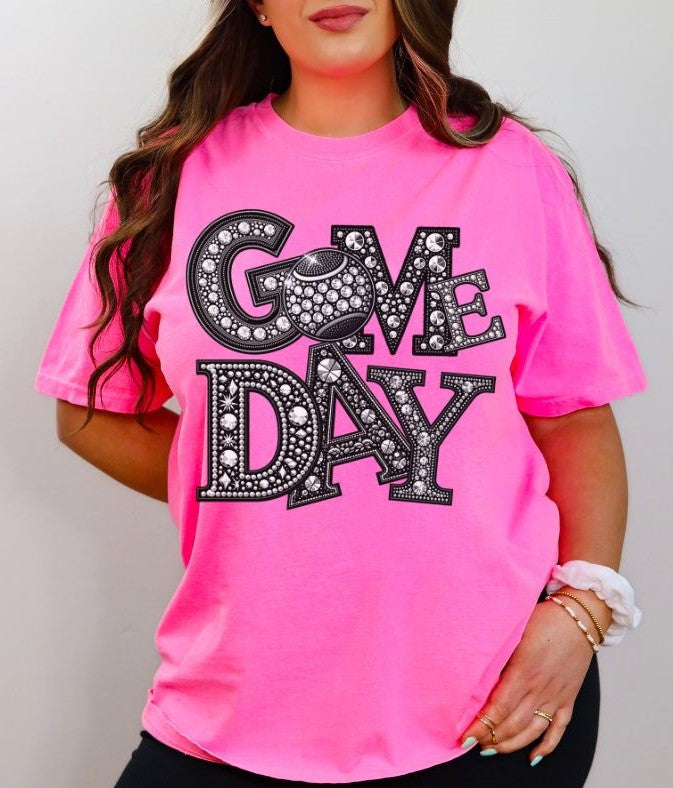 Tennis (Game Day Faux Rhinestones) - DTF