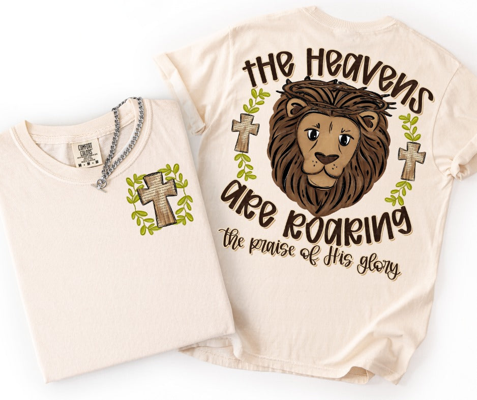 The Heavens are Roaring (2-in-1 front/back design) - DTF