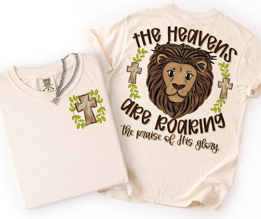 The Heavens are Roaring (2-in-1 front/back design) - DTF