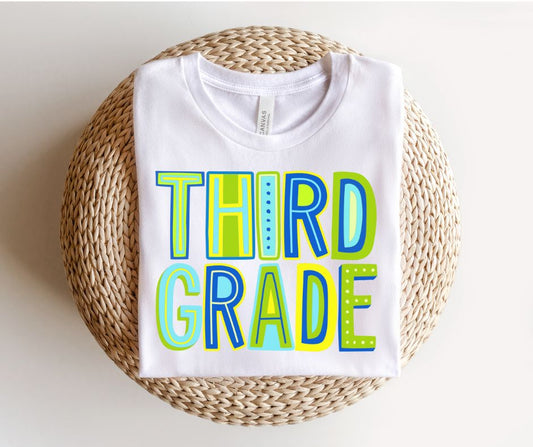 Third grade (blue/green) - YOUTH - DTF