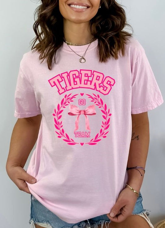Tigers (Coquette Pink Bows) - DTF