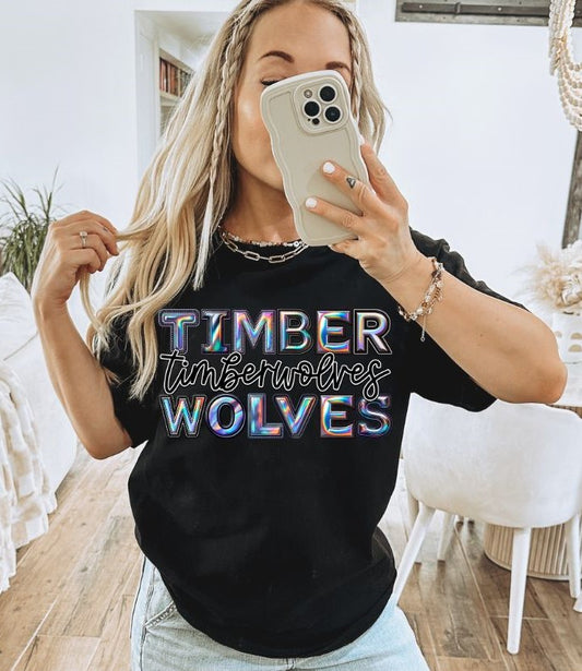 Timberwolves (Holographic Mascots) - DTF
