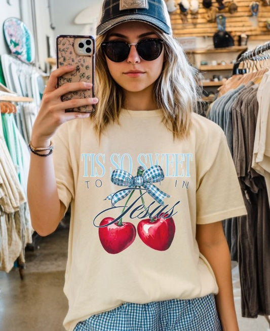 Tis So Sweet to Trust in Jesus (Cherries) - DTF