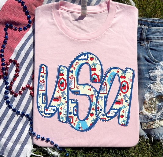 USA Monogram - DTF