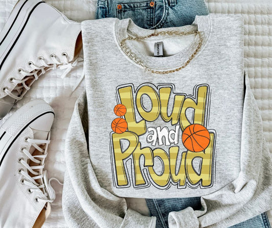 Loud and Proud Basketball (vegas gold) - DTF