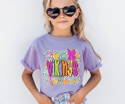 Vikings (Colorful Bows Mascot) - DTF