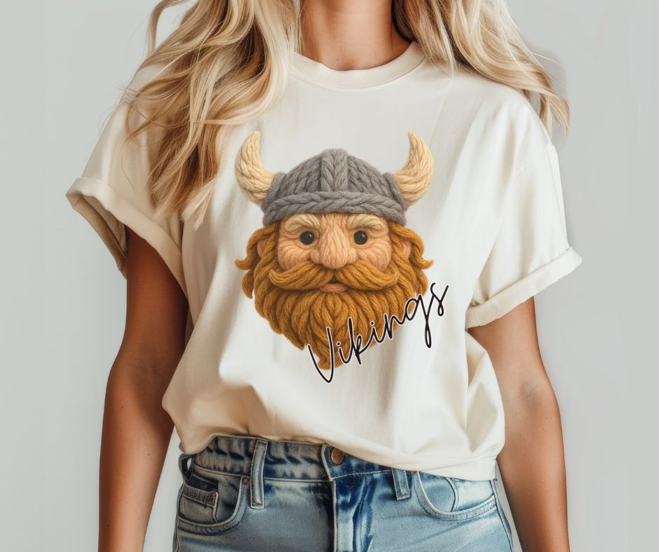 Vikings (Faux Yarn Mascot) - DTF
