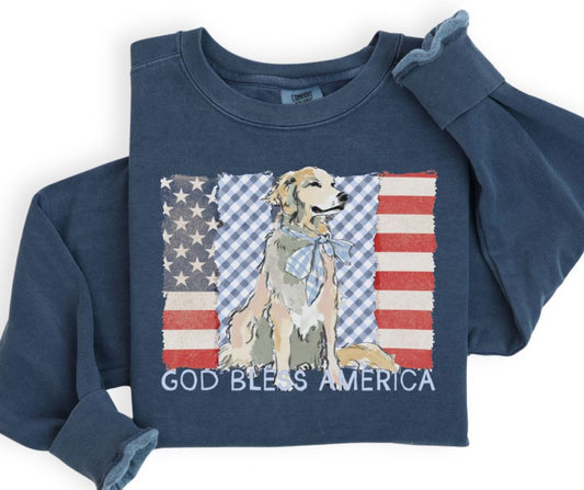 Vintage God Bless America - DTF
