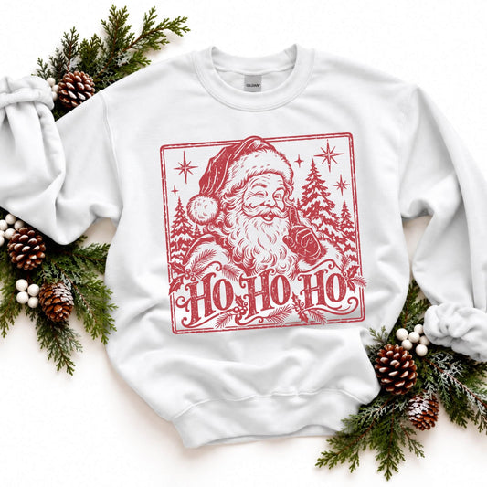 Ho Ho Ho Santa Silhouette - DTF