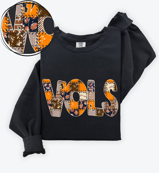 Vols (Quilted Patchwork Football Teams) - DTF