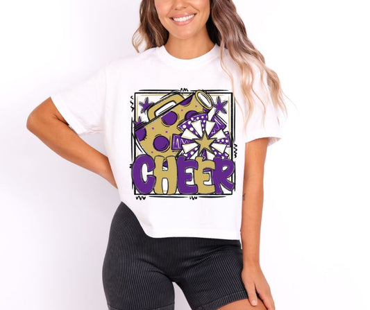 Cheer Collection (vegas gold/purple) - DTF