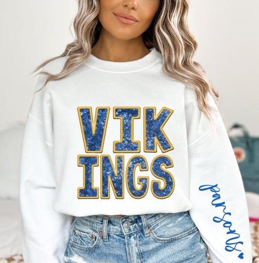 Vikings (Sequins/Embroidery look) - DTF