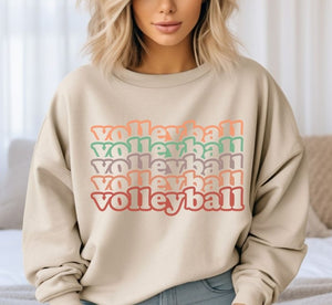 Volleyball Stacked - DTF