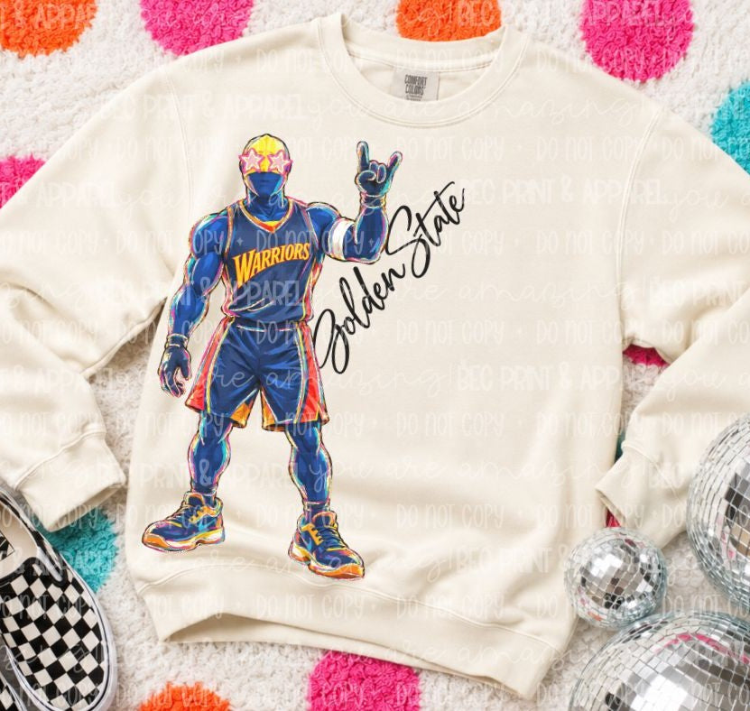 Warriors (Rockin NBA Mascot) - DTF