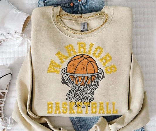 Warriors (Basketball Grunge Mascot) - DTF