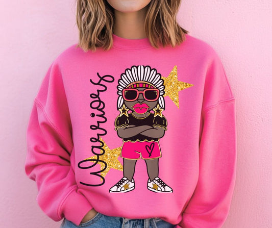 Warriors (Glitzy Mascots) - DTF