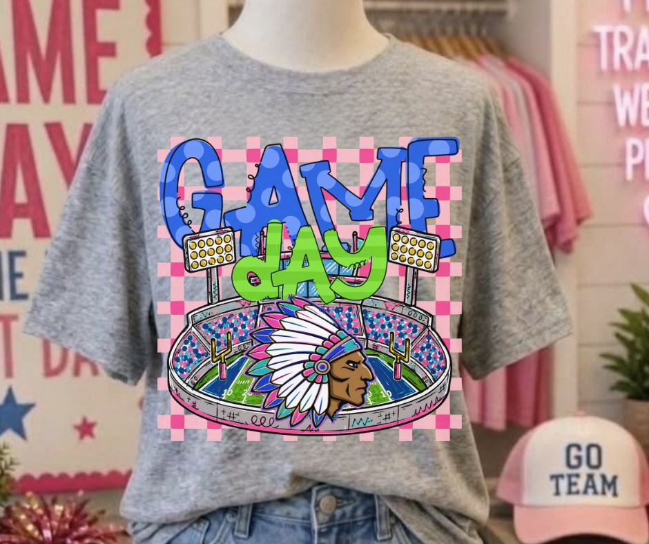 Warriors (Game Day Stadium Plaid Mascot) - DTF
