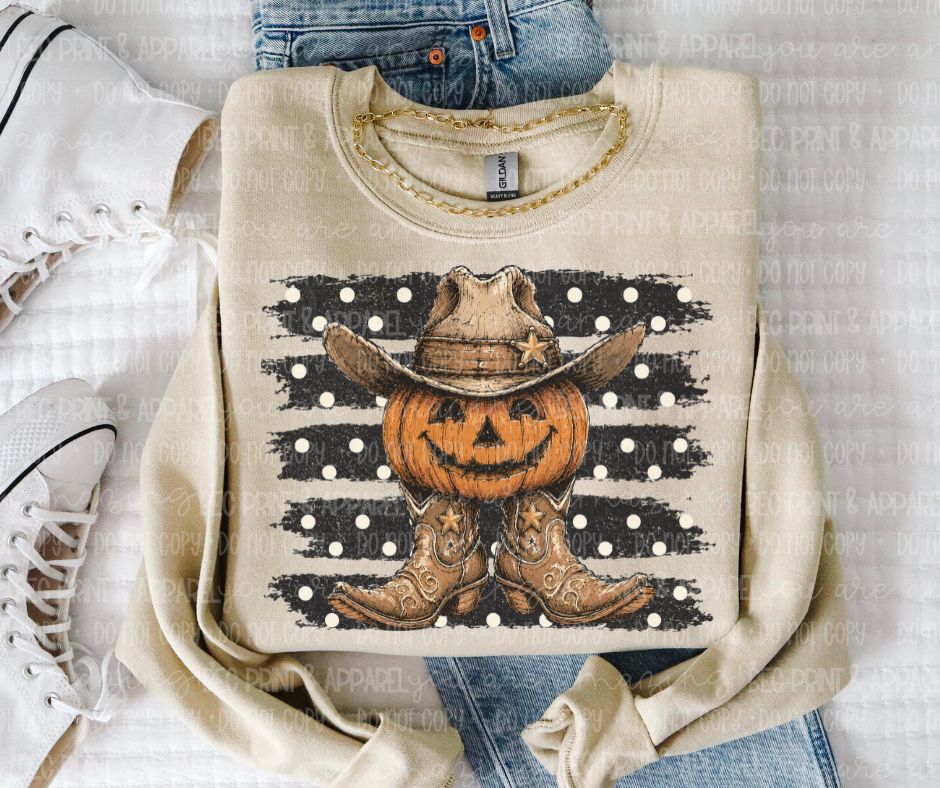Western Jack-O-Lantern - DTF