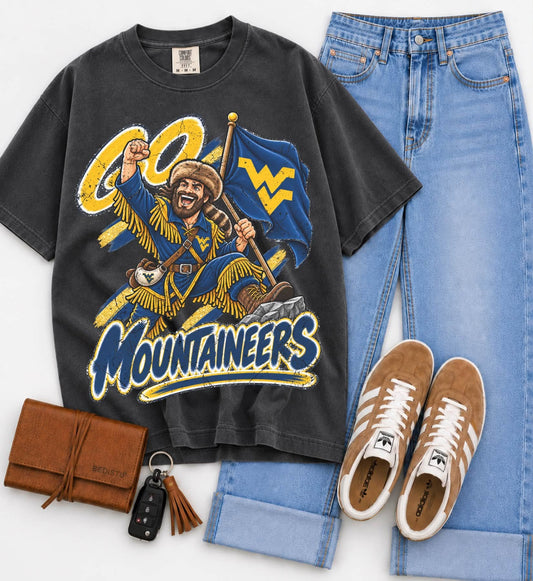 West Virginia (Vintage Distressed Go Mascots) - DTF