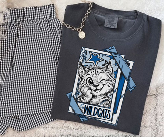 Wildcats - Royal Blue (Cutie Patootie Mascots) - DTF