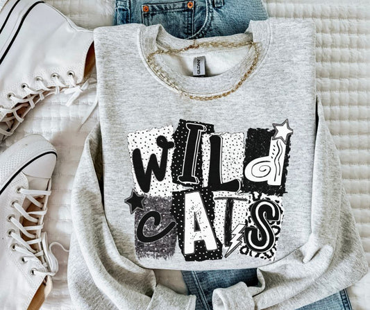 Wildcats (BW Collage Mascot) - DTF