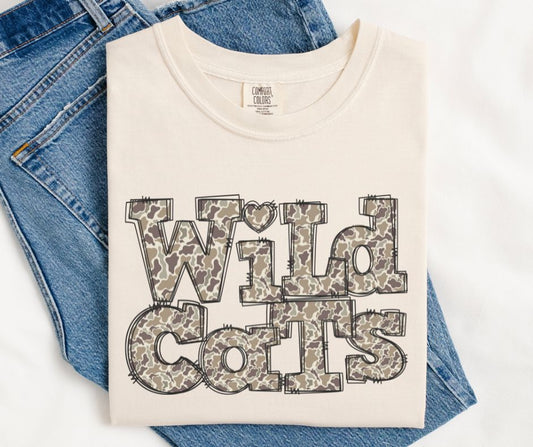 Wildcats (Camo Doodle Mascot) - DTF